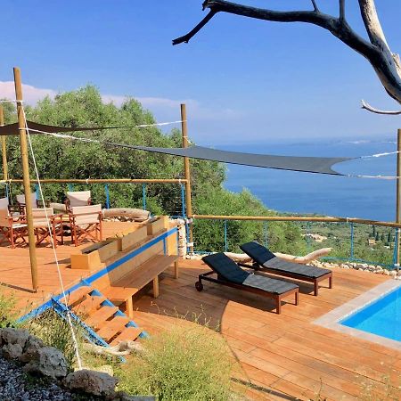 House Teigan Of Villa Intaba Breath Taking Sea Views Corfiot Riviera Corfu Island Greece With Pool Close To Ipsos Beach Pyrgi  ภายนอก รูปภาพ