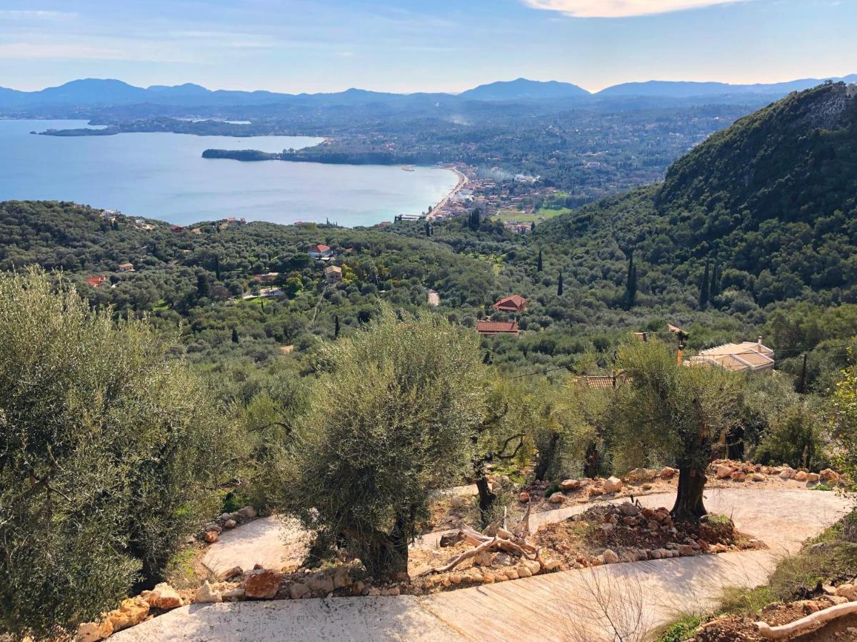 House Teigan Of Villa Intaba Breath Taking Sea Views Corfiot Riviera Corfu Island Greece With Pool Close To Ipsos Beach Pyrgi  ภายนอก รูปภาพ