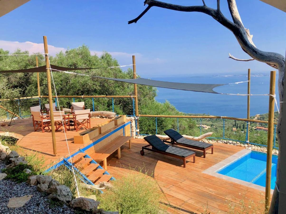 House Teigan Of Villa Intaba Breath Taking Sea Views Corfiot Riviera Corfu Island Greece With Pool Close To Ipsos Beach Pyrgi  ภายนอก รูปภาพ