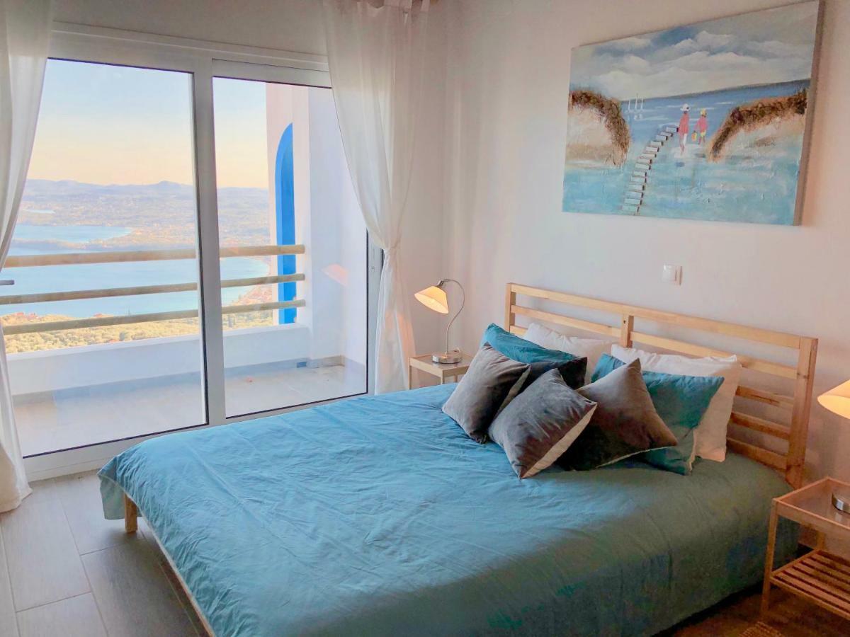 House Teigan Of Villa Intaba Breath Taking Sea Views Corfiot Riviera Corfu Island Greece With Pool Close To Ipsos Beach Pyrgi  ภายนอก รูปภาพ